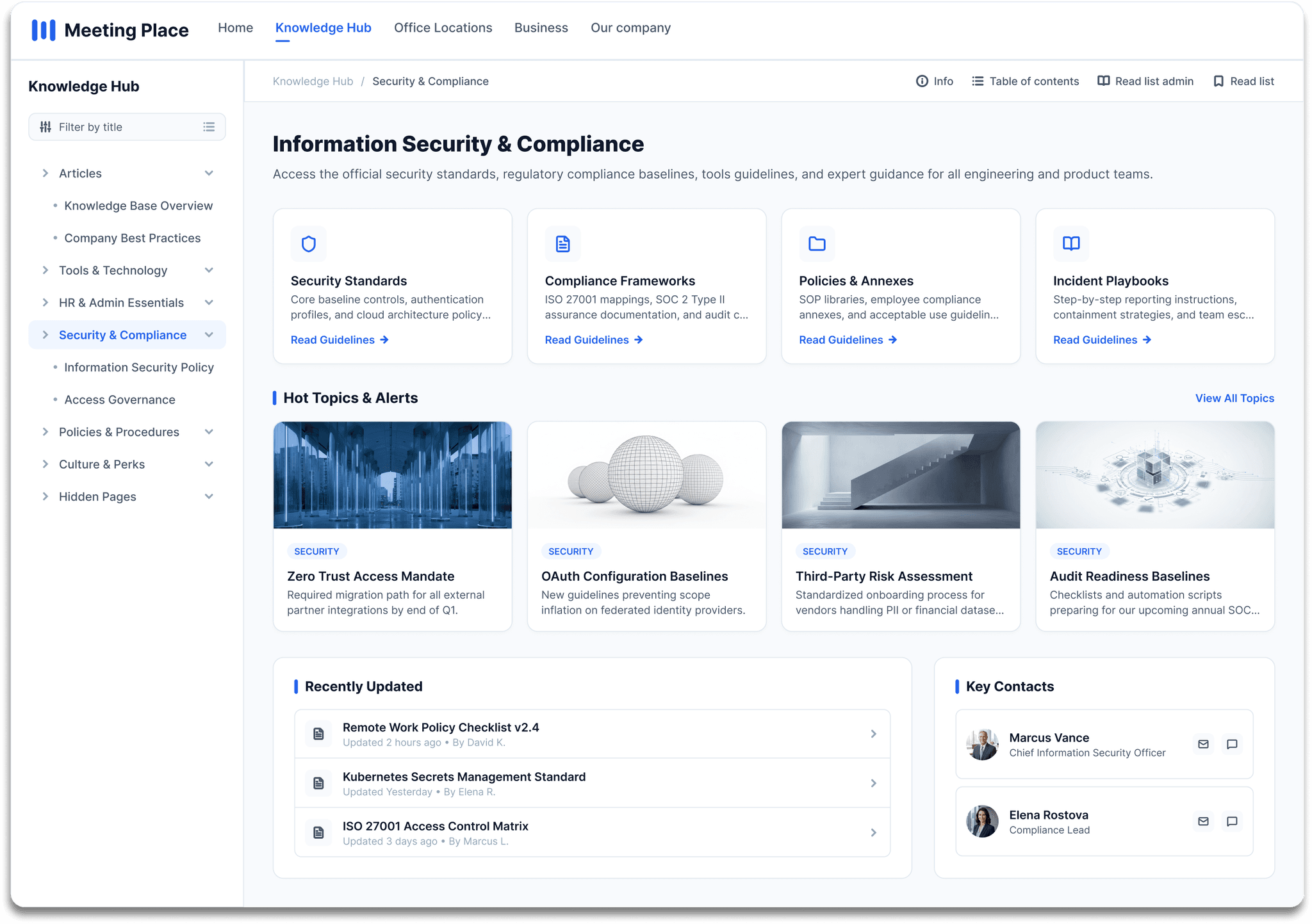 Sprocket Studio Knowledge Hub running in SharePoint