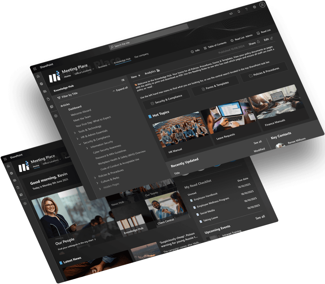 Sprocket Studio — Meeting Place intranet in SharePoint