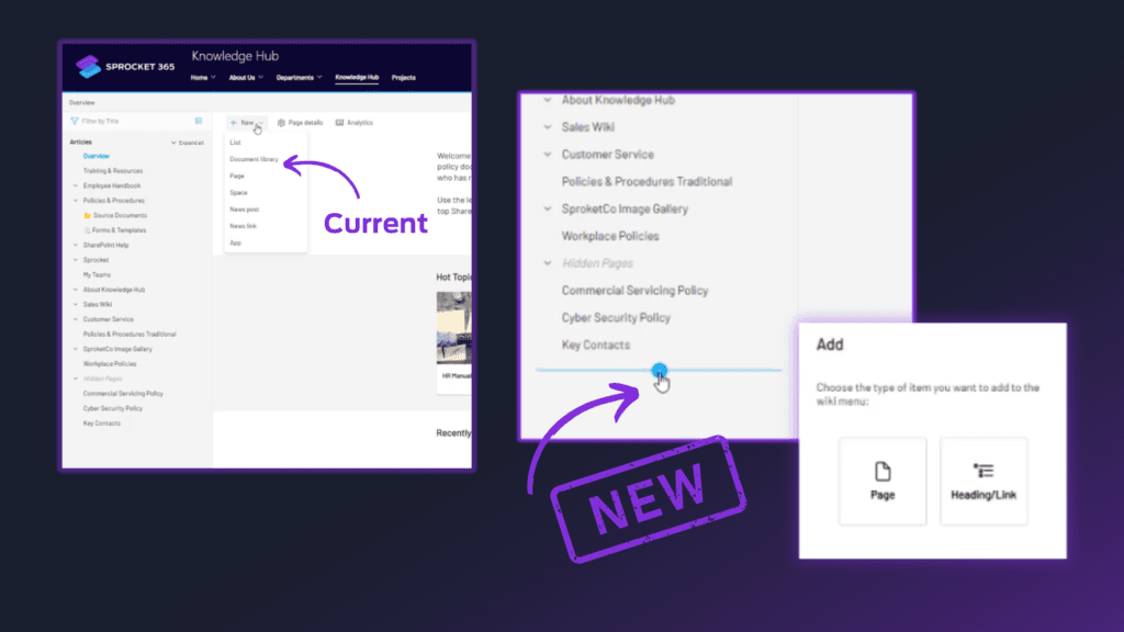 Version 6.4: Knowledge Hub, People Hub & List Enhancements
